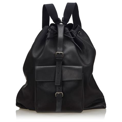 ysl backpack leather|saint laurent leather backpack.